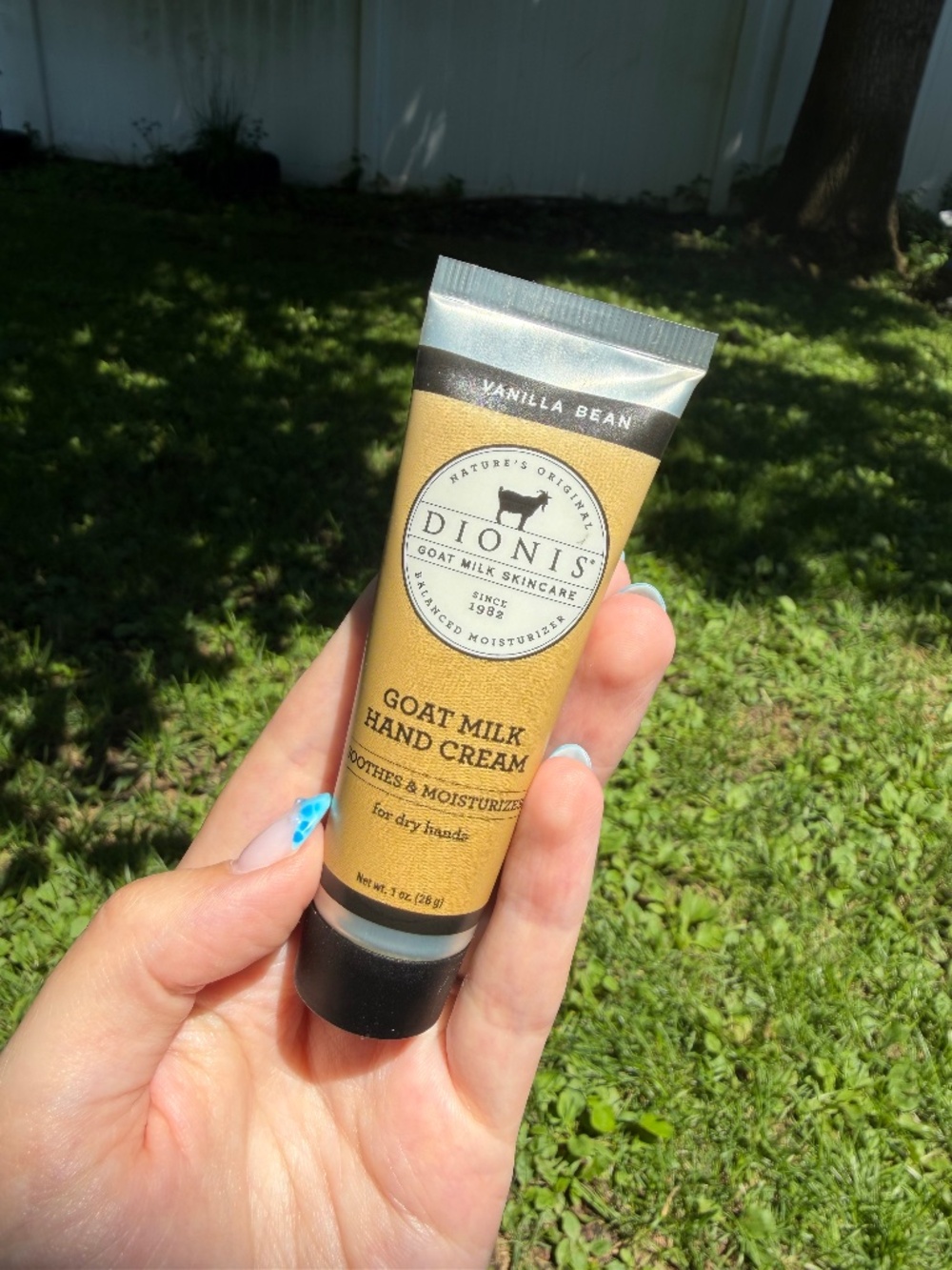 Dionis Goat Milk Hand Body Cream Vanilla Bean 1 Oz